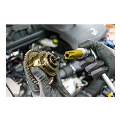 HAZET Nockenwellen-Versteller TX Schraubendreher-Einsatz mit Bohrung 2788-T100H Vierkant hohl 12,5 mm (1/2 Zoll) Tamper Resistan