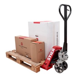 STIER Gabelhubwagen Tragkraft 2500 kg Gabellänge 1150 mm Gummi-Reifen