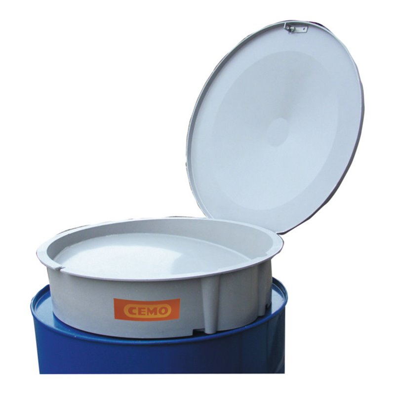 CEMO GFK-Einfülltrichter + Klappdeckel für 200 Liter Fässer