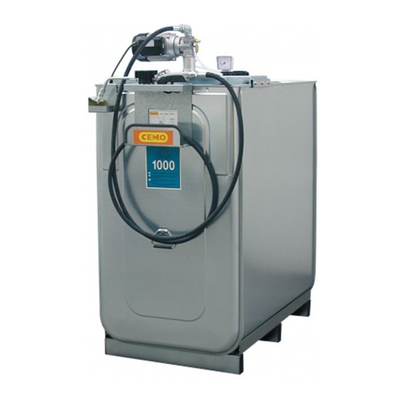 CEMO Schmierstoff-Kompaktanlage ECO elektrisch für Frischöl 750 Liter + 4m Schlauch