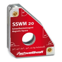 Schweißkraft SSWM 20 Standard Schweißwinkelmagnet 30° / 60° / 45° / 90°