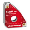 Schweißkraft SSWM 20 Standard Schweißwinkelmagnet 30° / 60° / 45° / 90°