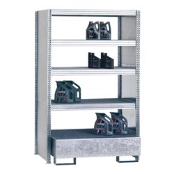 Regalwerk BERT Umweltregal Anbaufeld mit Vollblech-Seitenwand