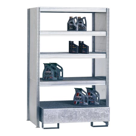 Regalwerk BERT Umweltregal Anbaufeld mit Vollblech-Seitenwand