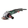 Metabo Winkelschleifer WEV 1500-125 Quick RT mit Drehzahlregelung, Schnellspannnmutter Kunststoffkoffer