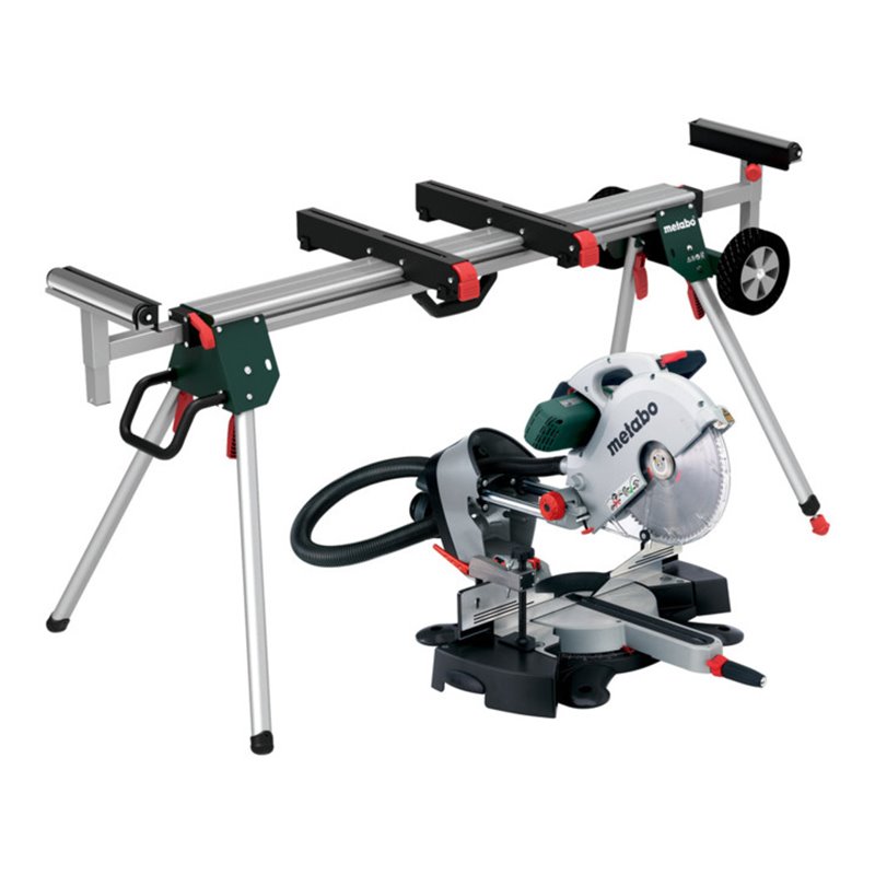 Metabo Set Kappsäge KGS 315 Plus mit Maschinenständer KSU 401 Karton