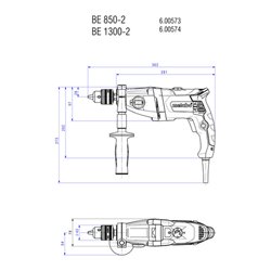 METABO Bohrmaschine, Typ: BEV1300-2