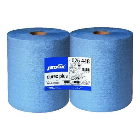 Putztuch profix durex plus L380xB360ca.mm blau 3-lagig,perforiert 500 Tü./Rl.