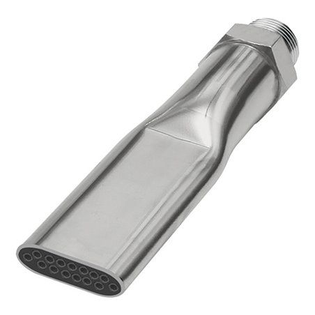 Riegler Lärmarme Flachdüse, 1/2 - 27 UNS, MS vern., Düsenbreite 21,0 mm