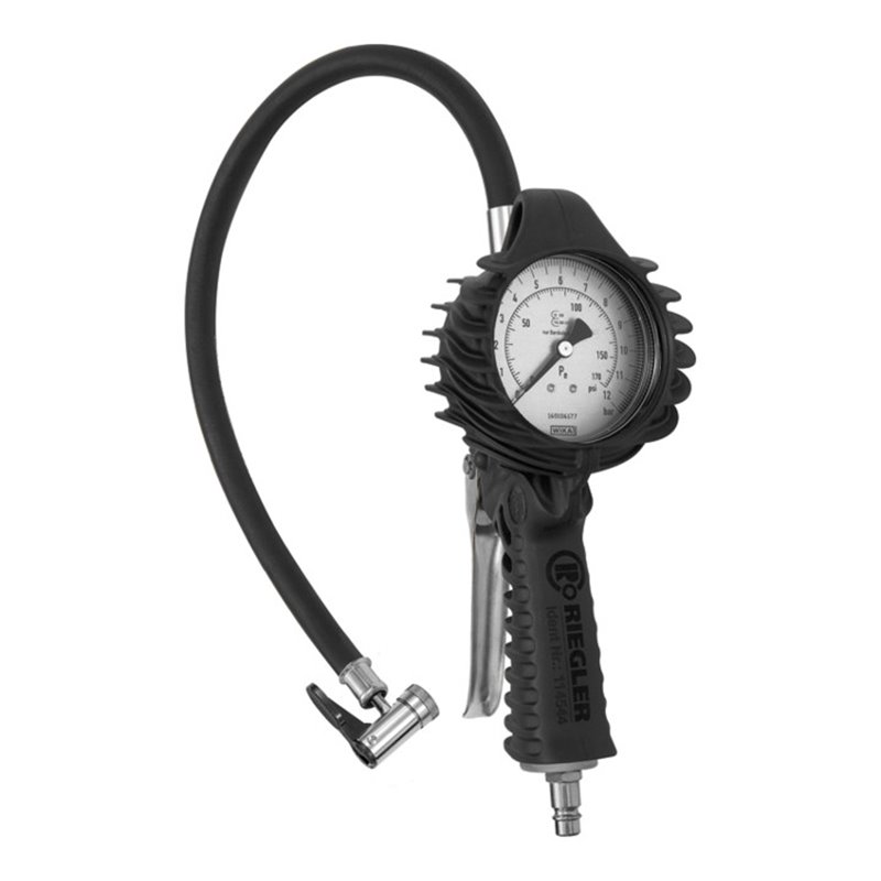 Riegler Stand.-Handreifenfüllmesser HS, Mano Durchmesser 80 mm, ungeeicht, 0-12 bar
