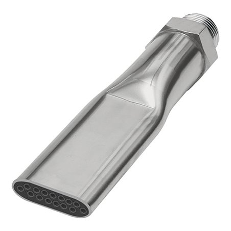 Riegler Lärmarme Flachdüse, M12x1,25, Messing vern., Düsenbreite 21,0 mm