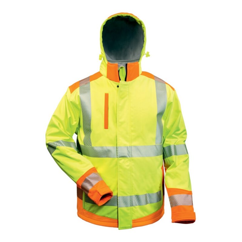 Warnschutzsoftshelljacke Rickmer Gr.XL gelb/orange ELYSEE