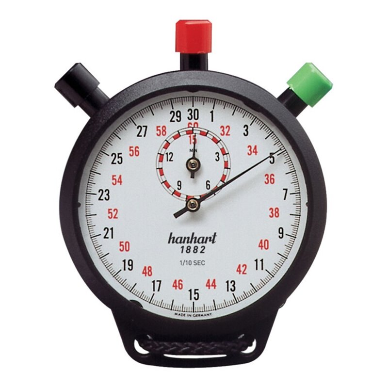 Hanhart Stoppuhr Amigo 1/10 Sek.15 Min.mech.