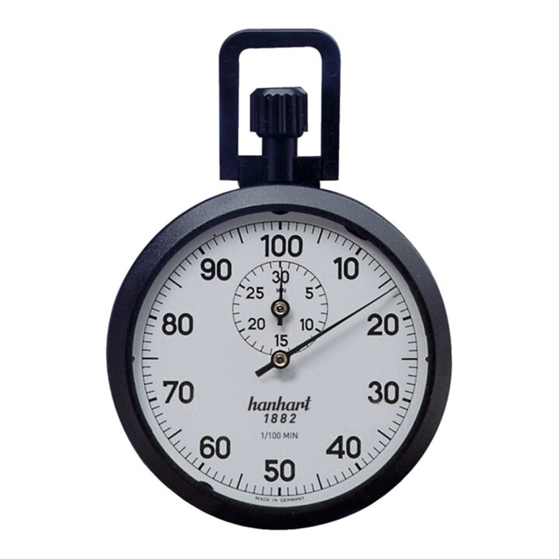 Hanhart Stoppuhr 1/100 Min.30 Min.mech.Industrie