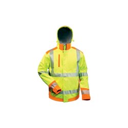 Warnschutzsoftshelljacke Rickmer Gr. XXL gelb/orange 100% PES Feldtmann