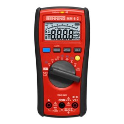 BENNING Multimeter0,0001-1000 V AC/DC Voltsensor TRUE RMS inkl.Schutzrahm.Batterie MM6-2