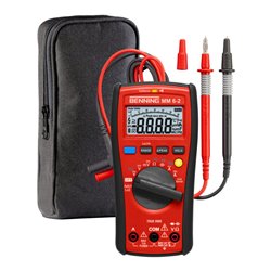 BENNING Multimeter0,0001-1000 V AC/DC Voltsensor TRUE RMS inkl.Schutzrahm.Batterie MM6-2