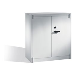 C+P Feuerschutzschrank Certos, 3 Ordnerhöhen, H1226xB1200xT500mm Front Lichtgrau Korpus Lichtgrau