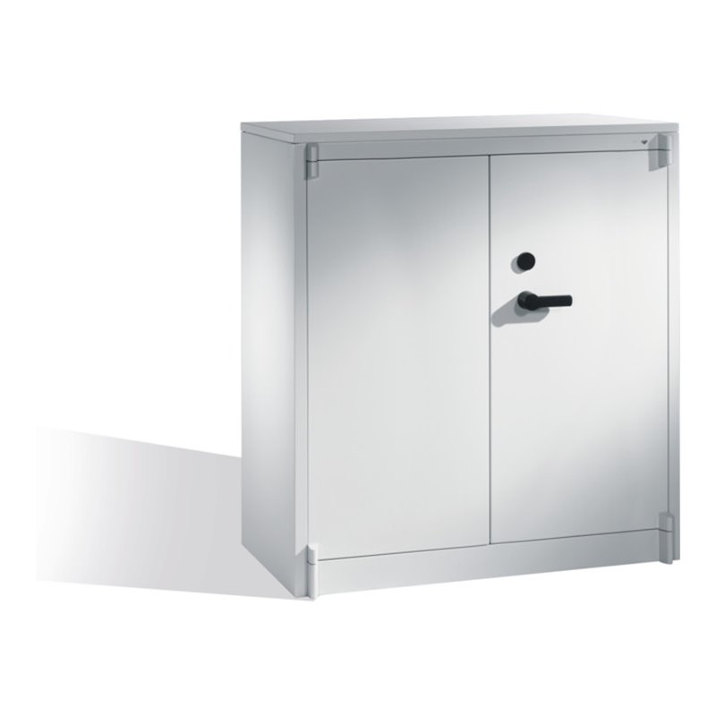 C+P Feuerschutzschrank Certos, 3 Ordnerhöhen, H1226xB1200xT500mm Front Lichtgrau Korpus Lichtgrau