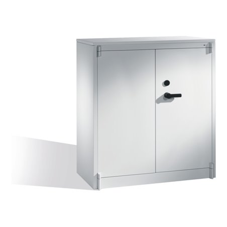 C+P Feuerschutzschrank Certos, 3 Ordnerhöhen, H1226xB1200xT500mm Front Lichtgrau Korpus Lichtgrau