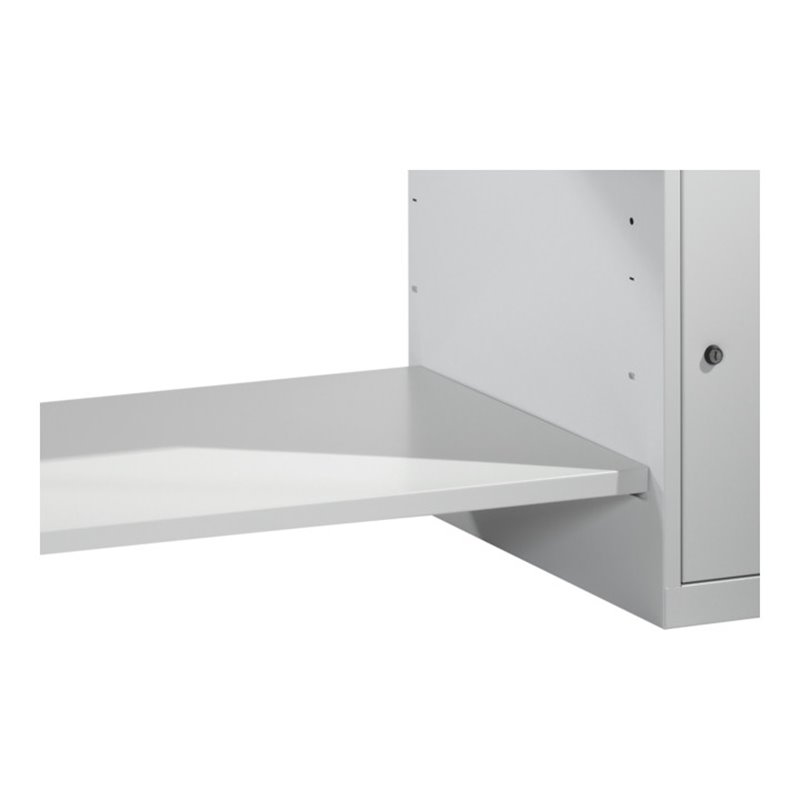 C+P Ablageboden für Werkbank mit einem Standschrank B1500mm Farbe Lichtgrau