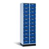 C+P Verteilerschrank Intro mit 22 Fächern, H1950xB620xT500mm Front Enzianblau Korpus Lichtgrau