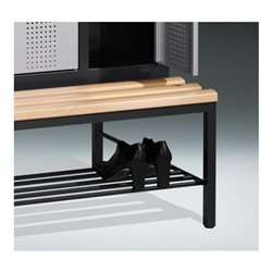 C+P Schuhrost aus Rundmetall für untergebaute Sitzbank, pro Abteil 300mm