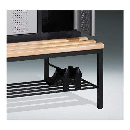 C+P Schuhrost aus Rundmetall für untergebaute Sitzbank, pro Abteil 300mm