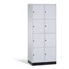 C+P Schließfachschrank Intro XL, 8 Fächer, H1950xB820xT600mm Front Lichtgrau Korpus Lichtgrau