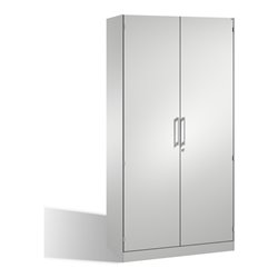 C+P Aktenschrank Asisto mit Drehtüren, 5 Ordnerhöhen, H1980xB1000xT435mm Front Lichtgrau Korpus Lichtgrau