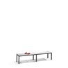 C+P Umkleidebank Basic, H420xB1960xT353mm Farbe Sitzleisten Lichtgrau Farbe Gestell Schwarzgrau