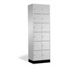 C+P Schließfachschrank Intro, 12 Fächer, H1950xB620xT500mm Front Lichtgrau Korpus Lichtgrau