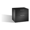 C+P Hängeregistraturschrank Asisto für Hängehefter DIN A4, 2 Schubladen, zweibahnig Schwarzgrau