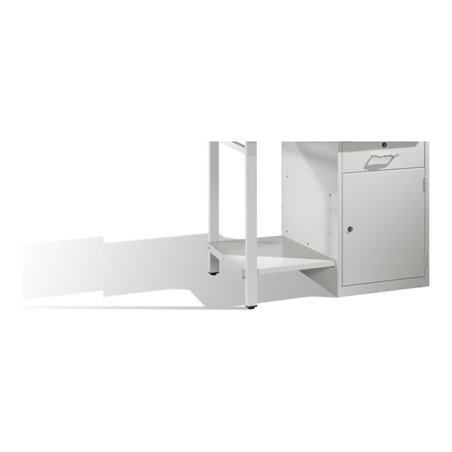 C+P Ablageboden für Werkbank mit einem Standschrank B1000mm Farbe Lichtgrau