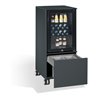 C+P Kühlschrank-Caddy Asisto mit Abfallsammler, H1150xB500xT600mm Schwarzgrau