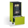 C+P Kühlschrank-Caddy Asisto mit Abfallsammler, H1150xB500xT600mm Viridingrün