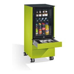C+P Kühlschrank-Caddy Asisto für Besteck und Geschirr, H1150xB500xT600mm Viridingrün