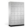 C+P Schließfachschrank Intro, 20 Fächer, H1950xB1220xT500mm Front Lichtgrau Korpus Lichtgrau