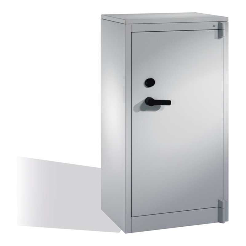 C+P Feuerschutzschrank Certos, 3 Ordnerhöhen, H1226xB650xT500mm Front Lichtgrau Korpus Lichtgrau