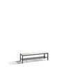 C+P Umkleidebank Basic mit Schuhrost, H420xB1500xT353mm Farbe Sitzleisten Lichtgrau Farbe Gestell Schwarzgrau