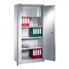 C+P Feuerschutzschrank Certos, 4 Ordnerhöhen und Wertfach, H1950xB930xT500mm Front Lichtgrau Korpus Lichtgrau