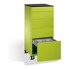 C+P Catering-Caddy Asisto mit Abfallsammler, H1150xB500xT600mm Viridingrün
