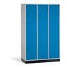 C+P Schließfachschrank Intro XL, 12 Fächer, H1950xB1220xT600mm Front Lichtblau Korpus Lichtgrau