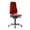 bimos Arbeitsstuhl All-In-One Highline mit Rollen und Stoffpolster rot Sitzhöhe 450-600 mm