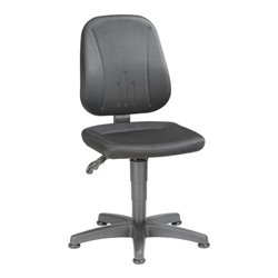 bimos Arbeitsdrehstuhl Unitec mit Gleiter und Stoff schwarz Sitzhöhe 440-620 mm