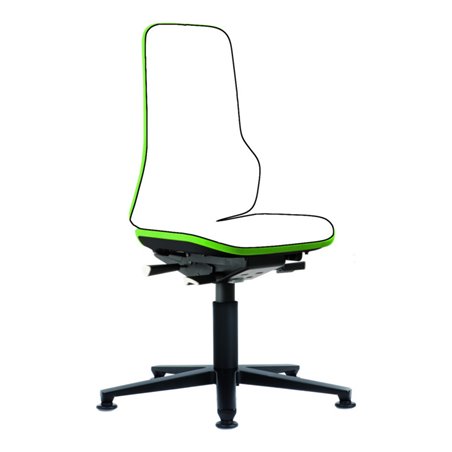 bimos Arbeitsstuhl Neon Basisstuhl mit Gleiter Flexband grün Sitzhöhe 450-620 mm ohne Polster