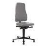 bimos Arbeitsstuhl All-In-One Highline mit Rollen und Kunstleder grau Sitzhöhe 450-600 mm