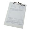 Eichner Klemmbrett A4, weiß, Format 232x338 mm + Blockklammer und Öse