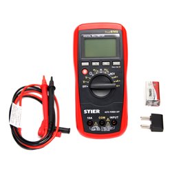 STIER Digital-Multimeter 4V - 600 V AC / 0,400mV - 600 V DC CAT IV 600V