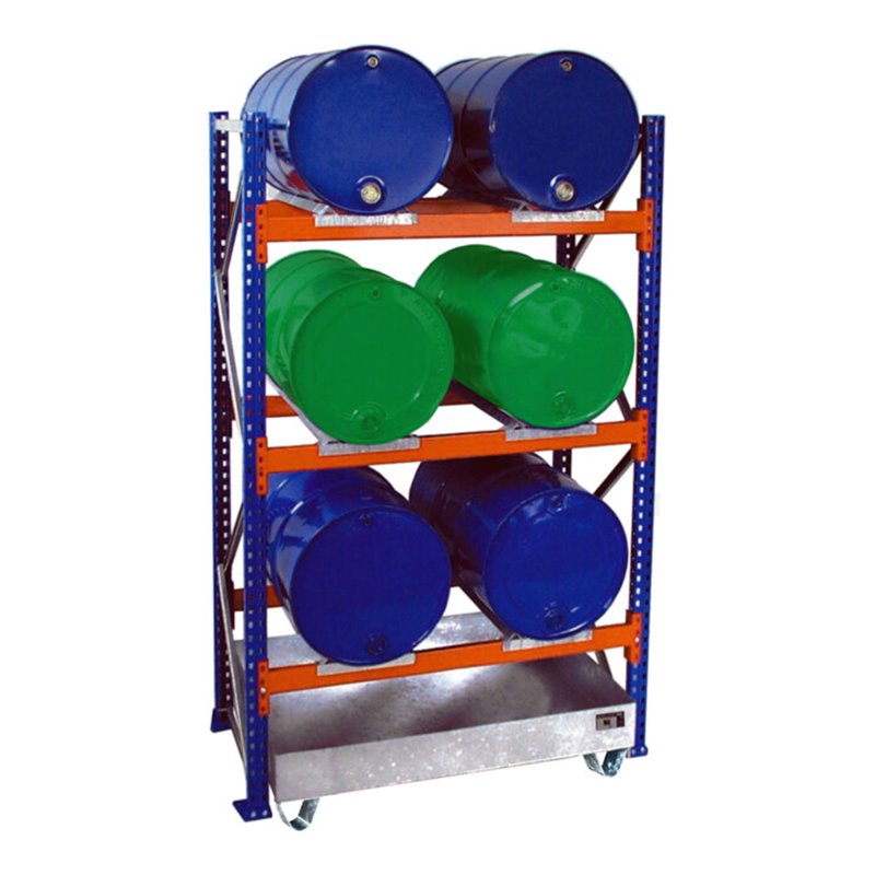 Bauer Südlohn Fassregal mit Auffangwanne 3002, verzinkt